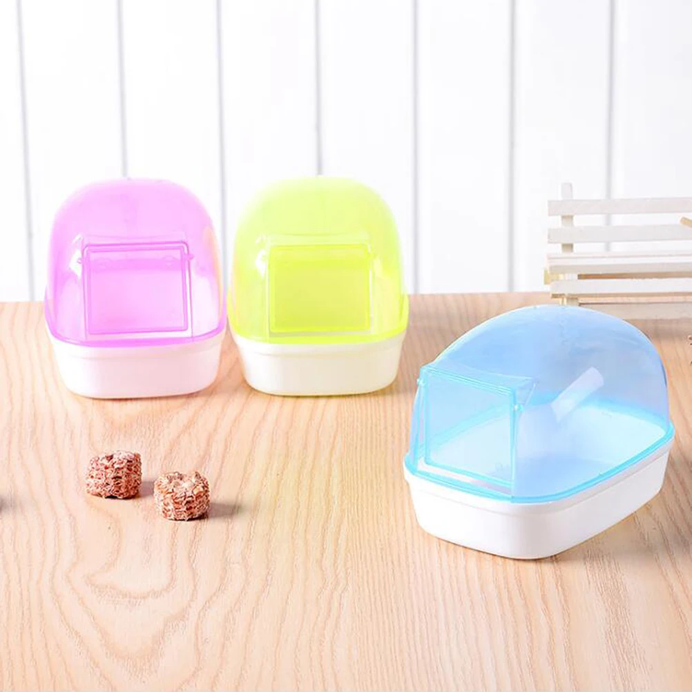 

Plastic Hamster Bathroom Non Toxic Durable Small Animal Bathtub Comfortable Bathing Gerbils Mice Dust Free Basin Pet Supplies