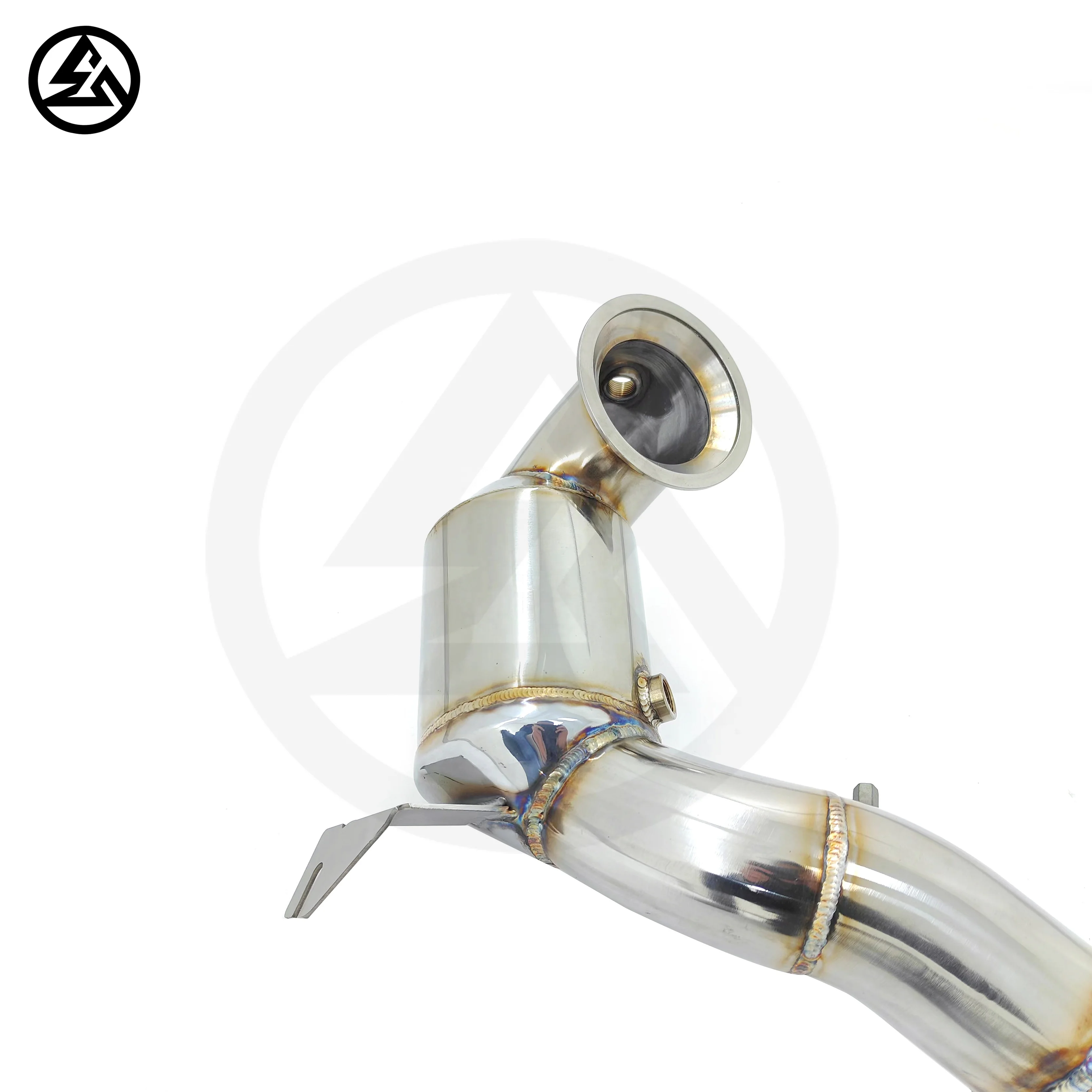 High Quality CSZ Sport Downpipe for VW Volksw agen Golf 8 GTI 2.0T 2020-2023 Performance Downpipe Polished Exhaust System