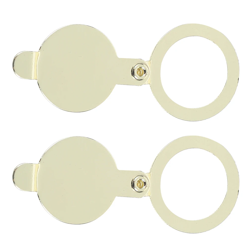 

2 pcs Cat Eye Back Cover Solid Copper Door Viewer Cap Privacy Peephole Protector Anti Home Door Accessories