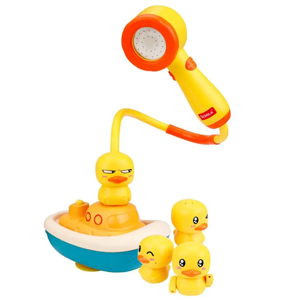 Rubinetto carino Baby Shower Set Acqua nebulizzata Piccola anatra gialla Vasca da bagno Gioco d'acqua Giochi d'acqua