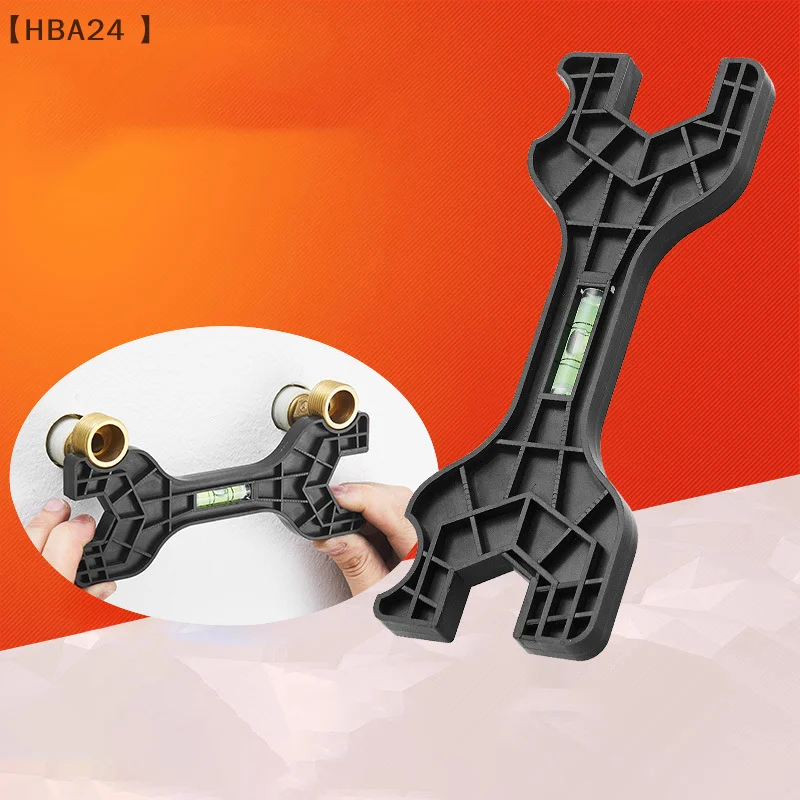 

〔HBA24〕Multifunctional Dual Headed Wrench With Level Manual Tap Repair Plumbing Tools For Household Faucet Pipe And Toilet