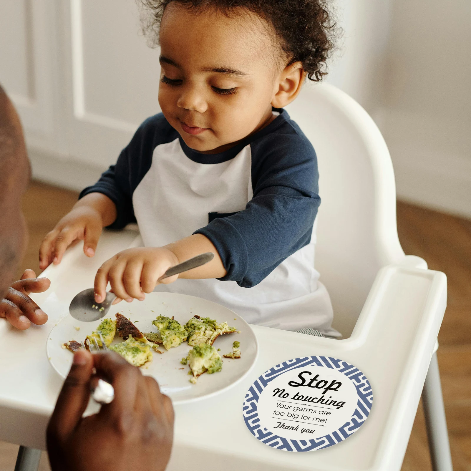 Safety Warning No Touching For Touch Sign For Stroller Car Seats Stroller Caution Not Touch Stop Do Not Sign