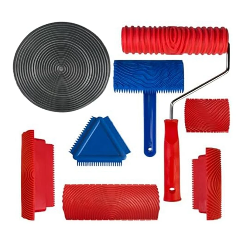 

Набор инструментов под дерево, инструменты для текстурирования валика для украшения внутренней стены своими руками