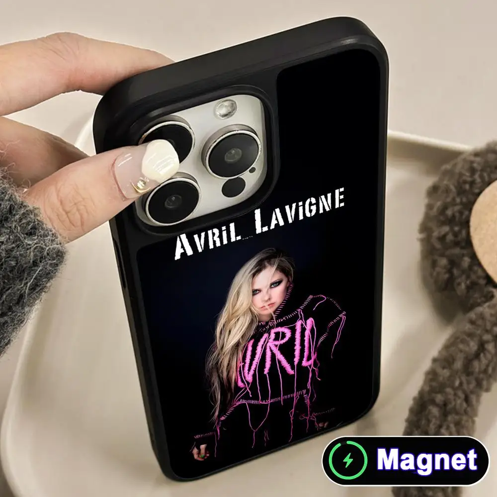 

Чехол для телефона Avril Lavigne с матовой поверхностью и поддержкой MagSafe для iPhone 17, 16, 15, 14, 13, 12, 11 Air Pro Max Plus, цветной