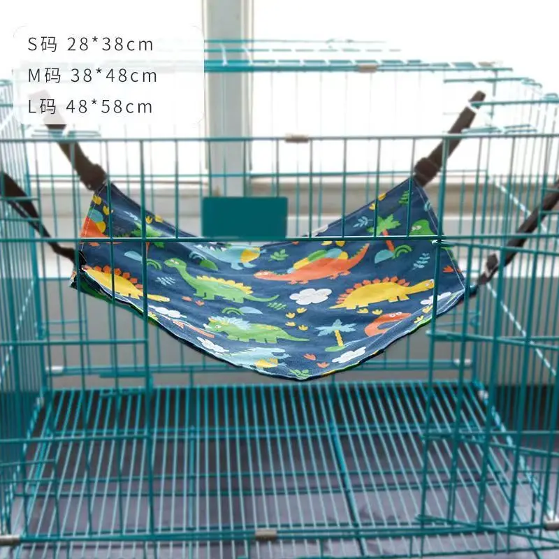 Pet Cat Hammock, Summer Double-Layer Hanging Cage, Universal Cat Hammock for All Seasons view 2