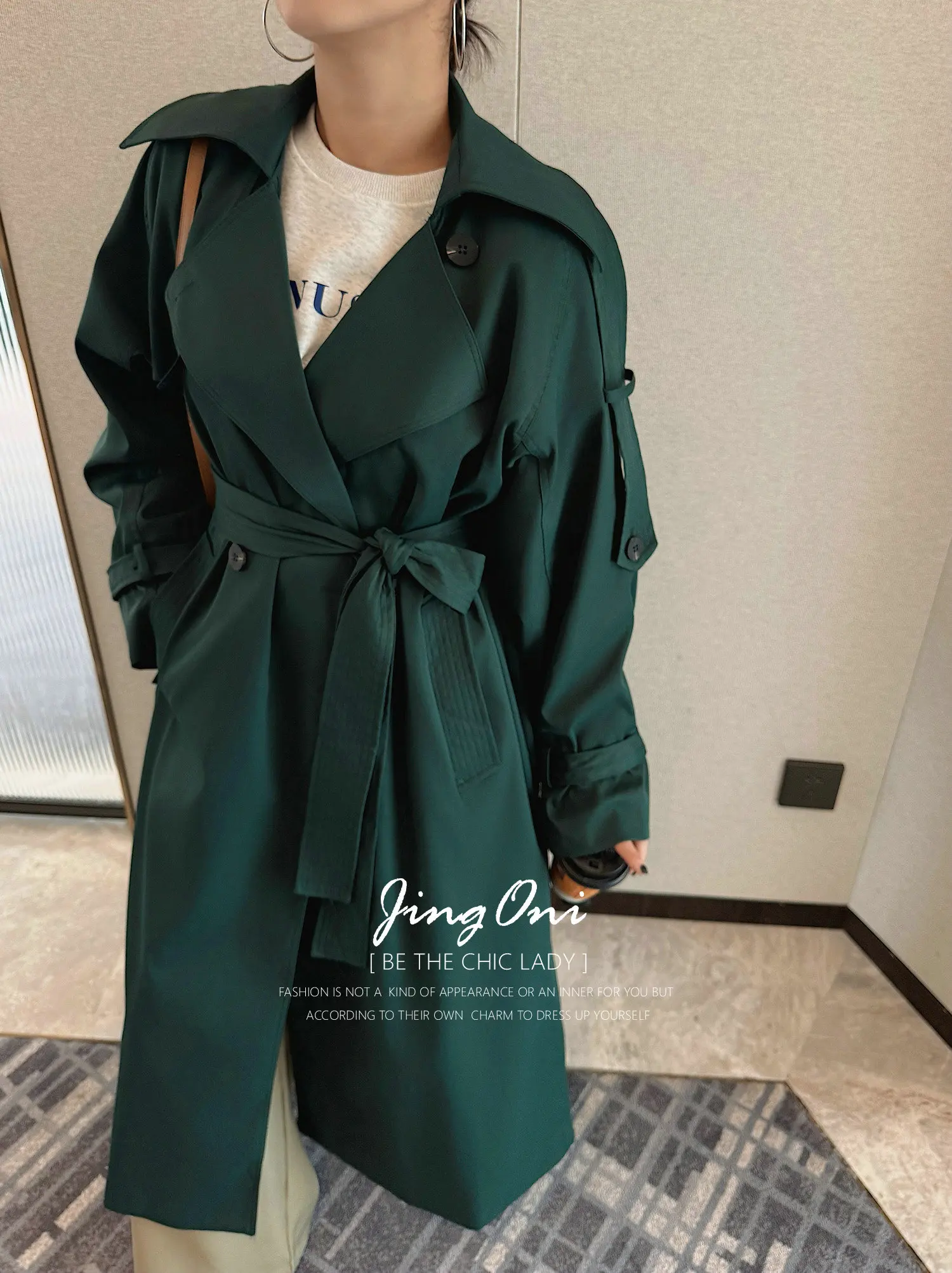 

Long Trench Coat Jacket Y2K Woman Clothing 2026 Spring Autumn Stylish Long Sleeve Korean Fashion Style Elegant New Outerwears