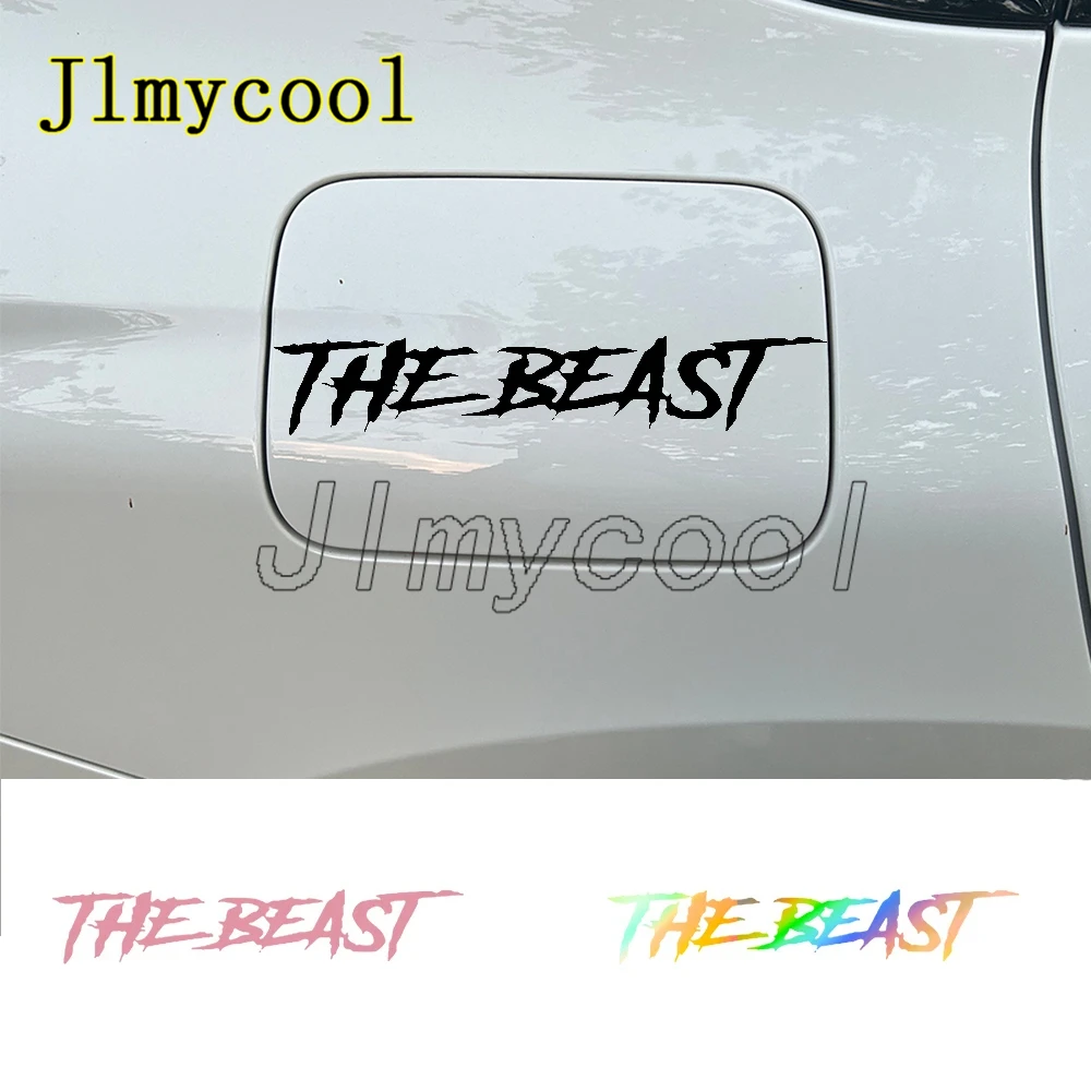 

Auto Reflective Rear Window Sticker Creative Fashion The Beast Letter Car Decal Sticker Bumper Warning Sign Decal Sticker