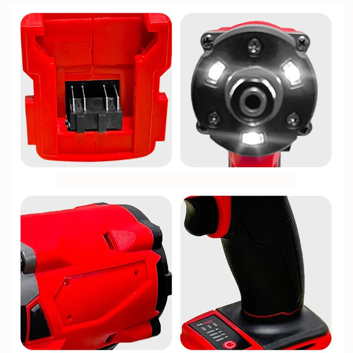 Brushless Impact Driver for Milwaukee 18V Cordless Rechargeable Lithium Battery 1/2 Impact Wrench Screwdriver Power Tool