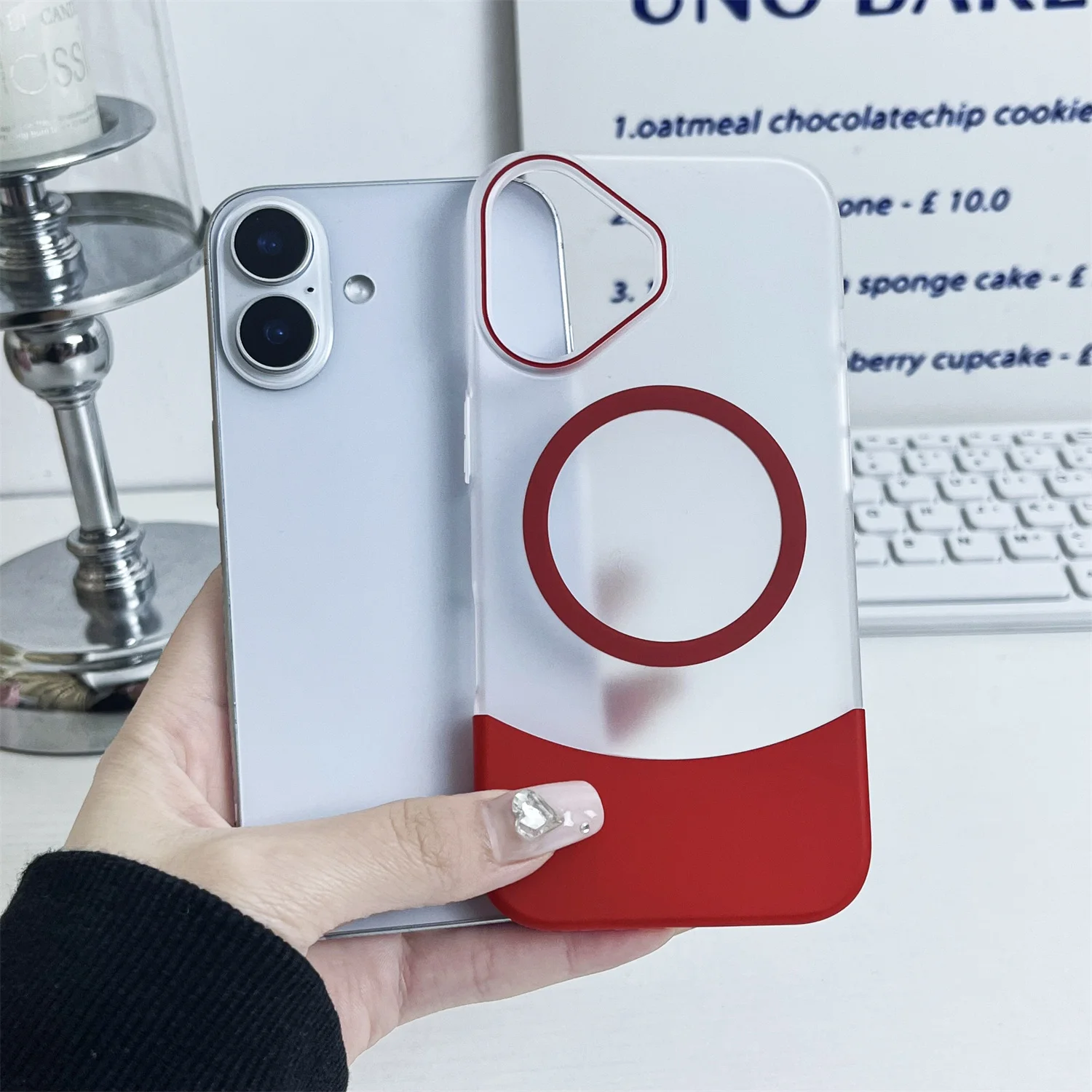 2025 신형 PC 캔디 컬러 클래시 맥세이프 케이스 (아이폰 15 14 13 12 11 16 Pro Max Plus 무선 충전 매트 탈착식 커버)