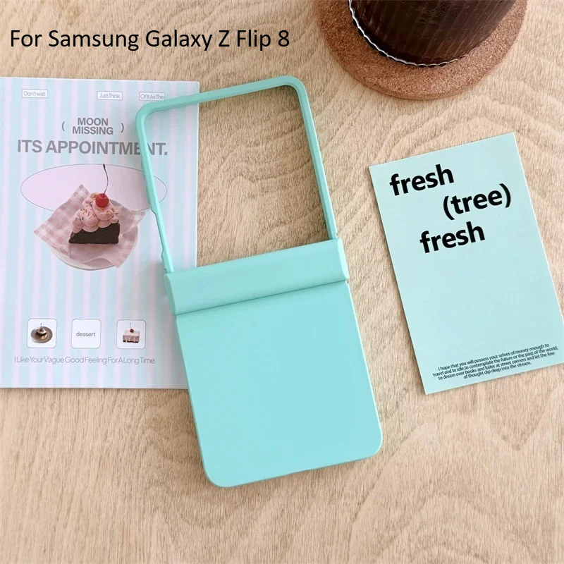 Minimalist Ultra Thin Candy Color Skin Feeling Frosted Phone Case For Samsung Galaxy Z Flip 8 7 FE 6 5 Shockproof Protect Cover