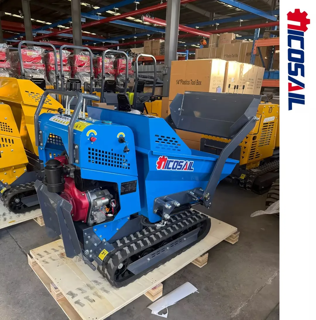 

Factory price: Hydraulic small dump truck, 0.5 tons, efficient and compact tracked dump truck, low-priced self loading micro dum