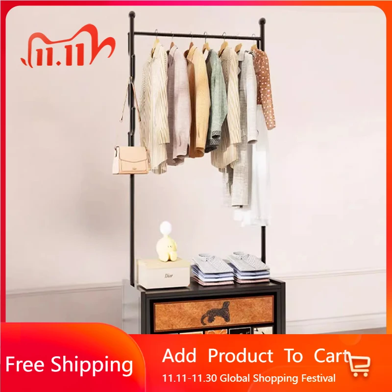 رفوف المعاطف المعدنية تخزين الملابس الدائمة المنظم فتح غرفة المعيشة الفاخرة معطف رفوف معلقة Perchero أثاث المنزل