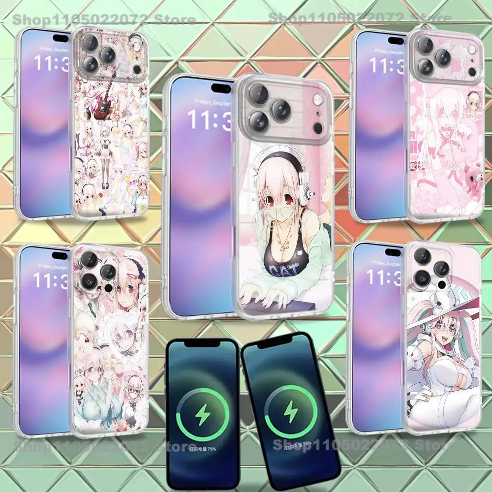 

S-Super S-Sonico Phone Case For iPhone 16,14,11,17,13,15,12,Air,Plus,Pro,Max,E,Mini Frosted for MagSafe Magnetic Wireless