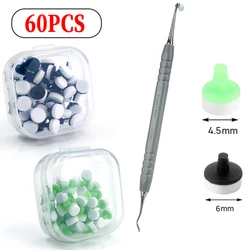 60Pcs/box Dental Resin Filling Molding Tool Veneer Foam Pads Composite Resindentist Instruments Materials Teeth Whitening Tool