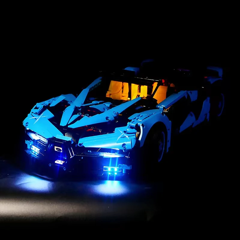 RC DIY LED Light Kit For LEGO 88008 Technical Sports Car Building Block Set（Only LED Light,Without Blocks Model）