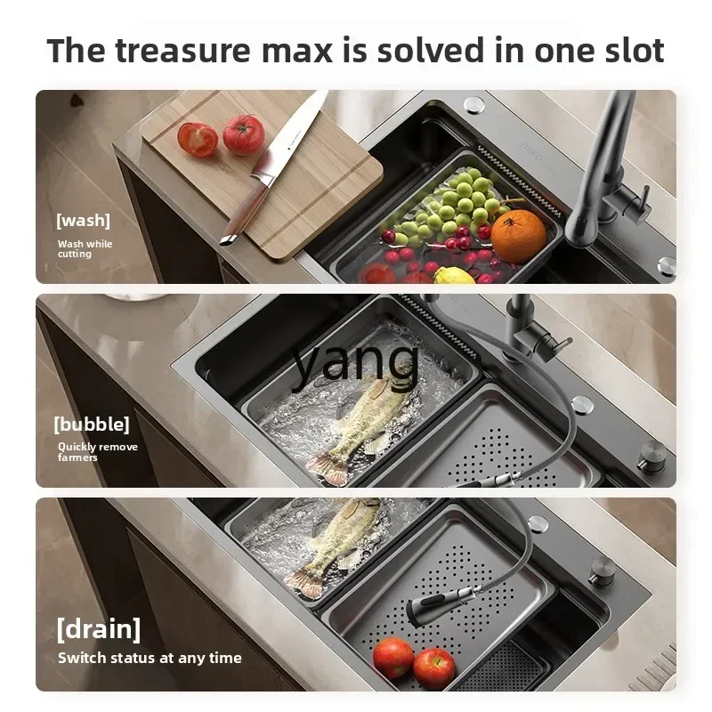 

ltt Household Kitchen Sink 304 Stainless Steel Vegetable Basin Undercounter Basin Sink