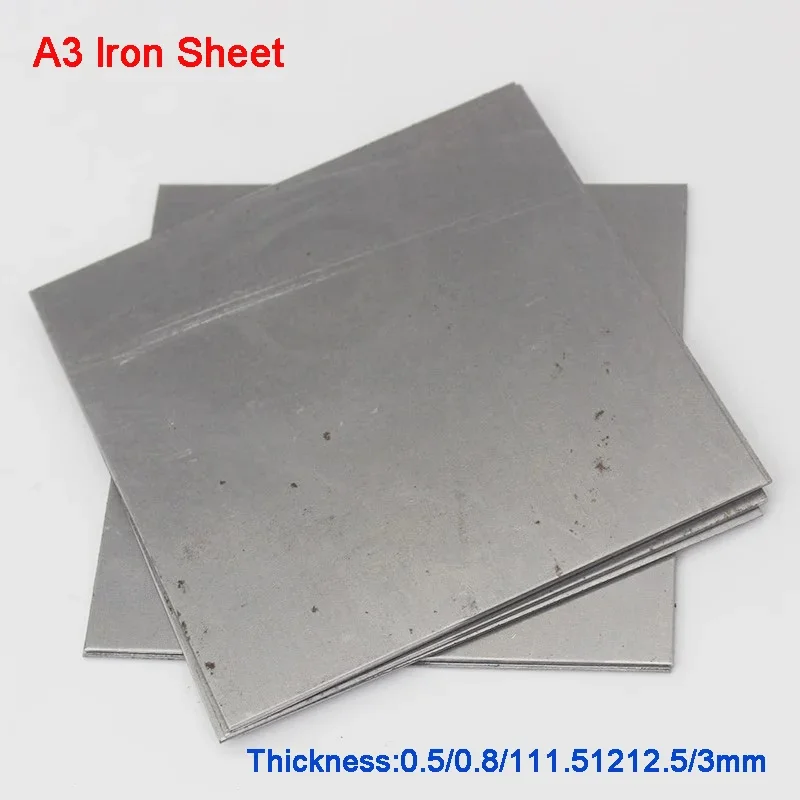 A3IronSheet50x50100x100100x150100x200150x150200x200IronPlateCanBeCustomizedZeroCuttingThickness=0.5mm~3mm