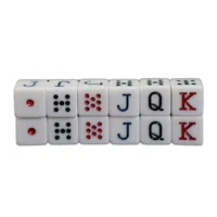 10pcs/set  Poker Dice Board Game Accessories 16mm