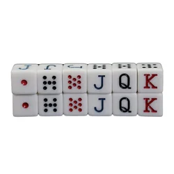 10 pcs/set Poker Dice Board Acessórios do jogo 16mm