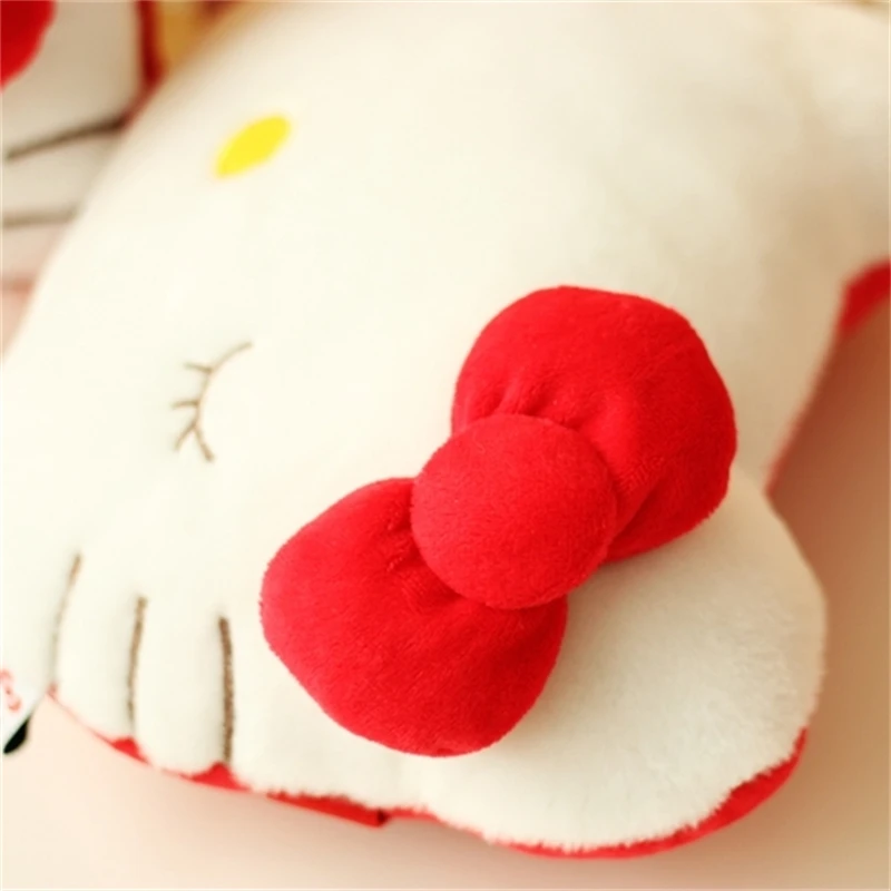 Sanrio Hello Kitty Zagłówek Japoński Styl Wypchany Anime Hello Kitty Poduszka na szyję Fotelik samochodowy Gra Dekoracja Xmas Gifts Girl