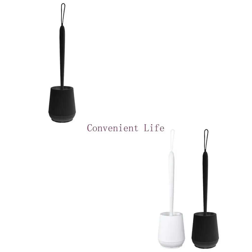 

L1EE Toilet Cleaner Brush for Bathroom Deep Cleaning Space Saving Silicone Toilet Bristles Toilet Bowl Brush with Holder