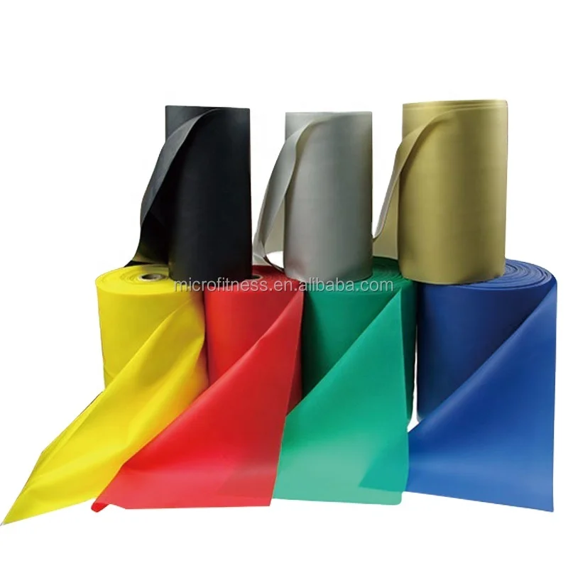 Fitness Latex Resistance Band Yoga Band  Set 50m Roll Customization