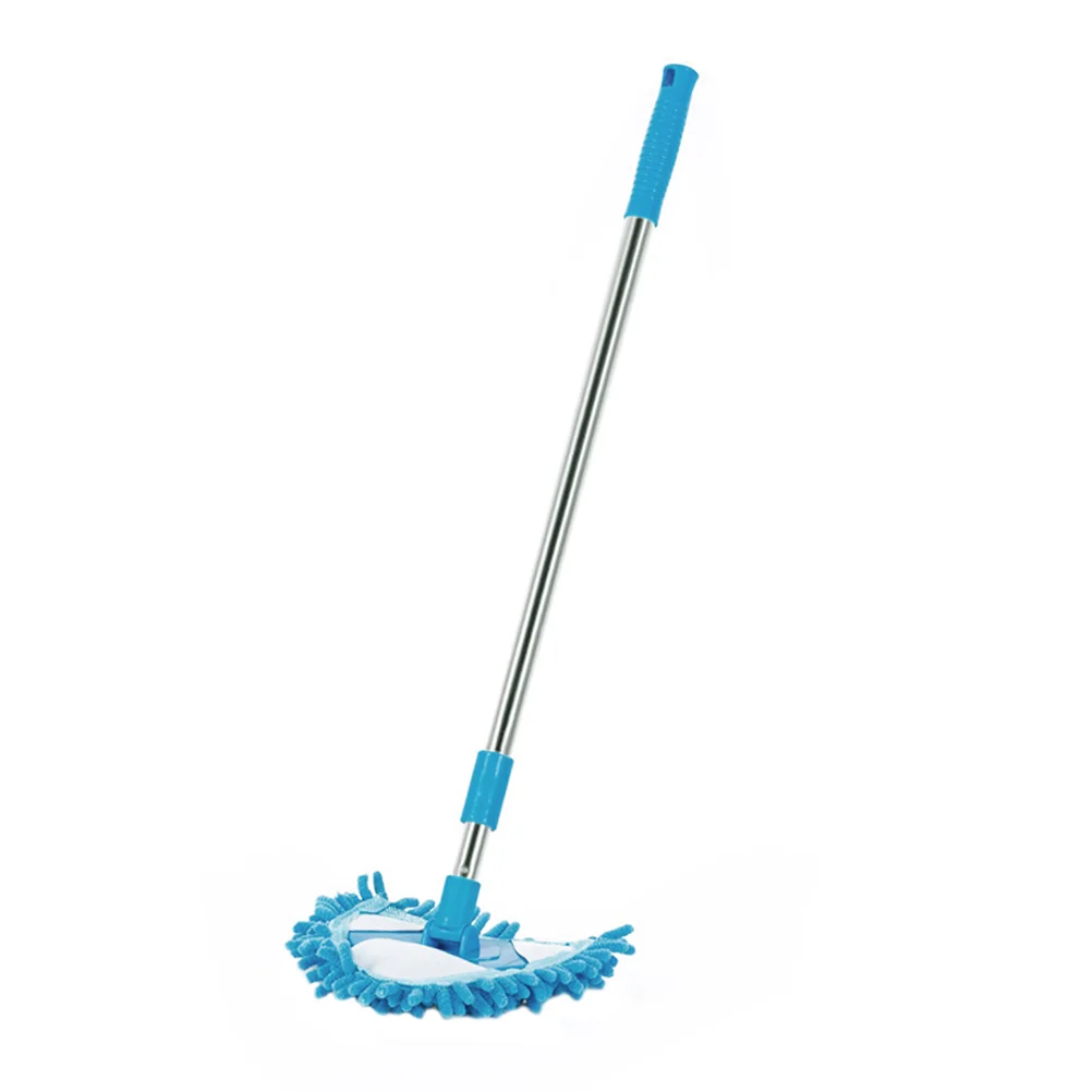 Mini Rotatable Mop Telescopic Triangular Mops Home Cleaning Scrubber Plastic Child