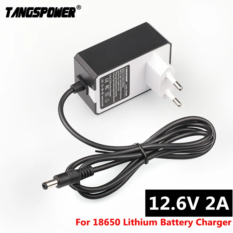 12.6V 2A 18650 Lityum Pil Şarj Cihazı 3 Serisi 12V Li-ion Pil Taşınabilir Elektrikli matkap Tornavida Şarj Cihazı DC 5.5mm * 2.1mm