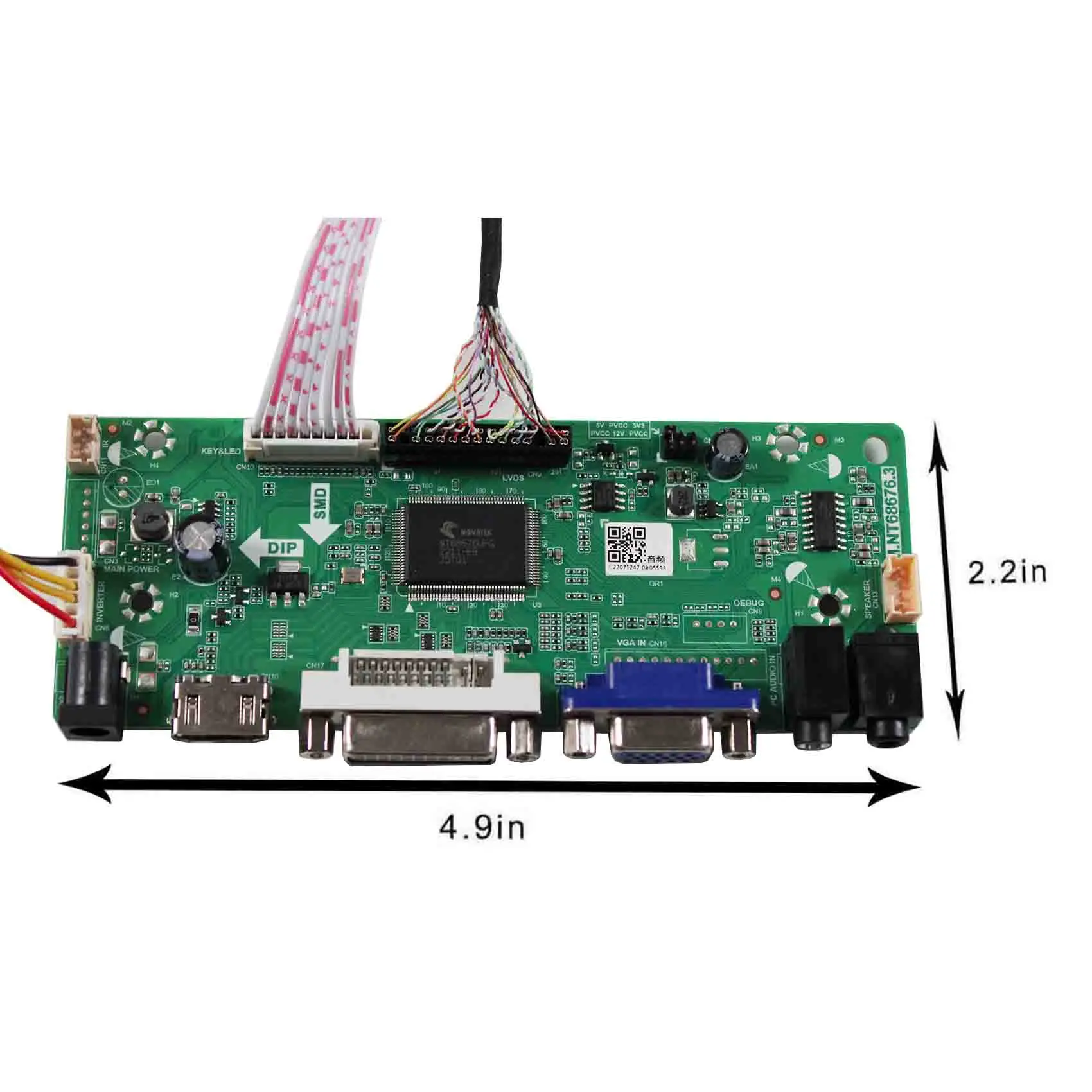 HDMI DVI VGA LCD Contorller Board For 10.3in 1920x720HSD103KPW2-A10 DJ103IN