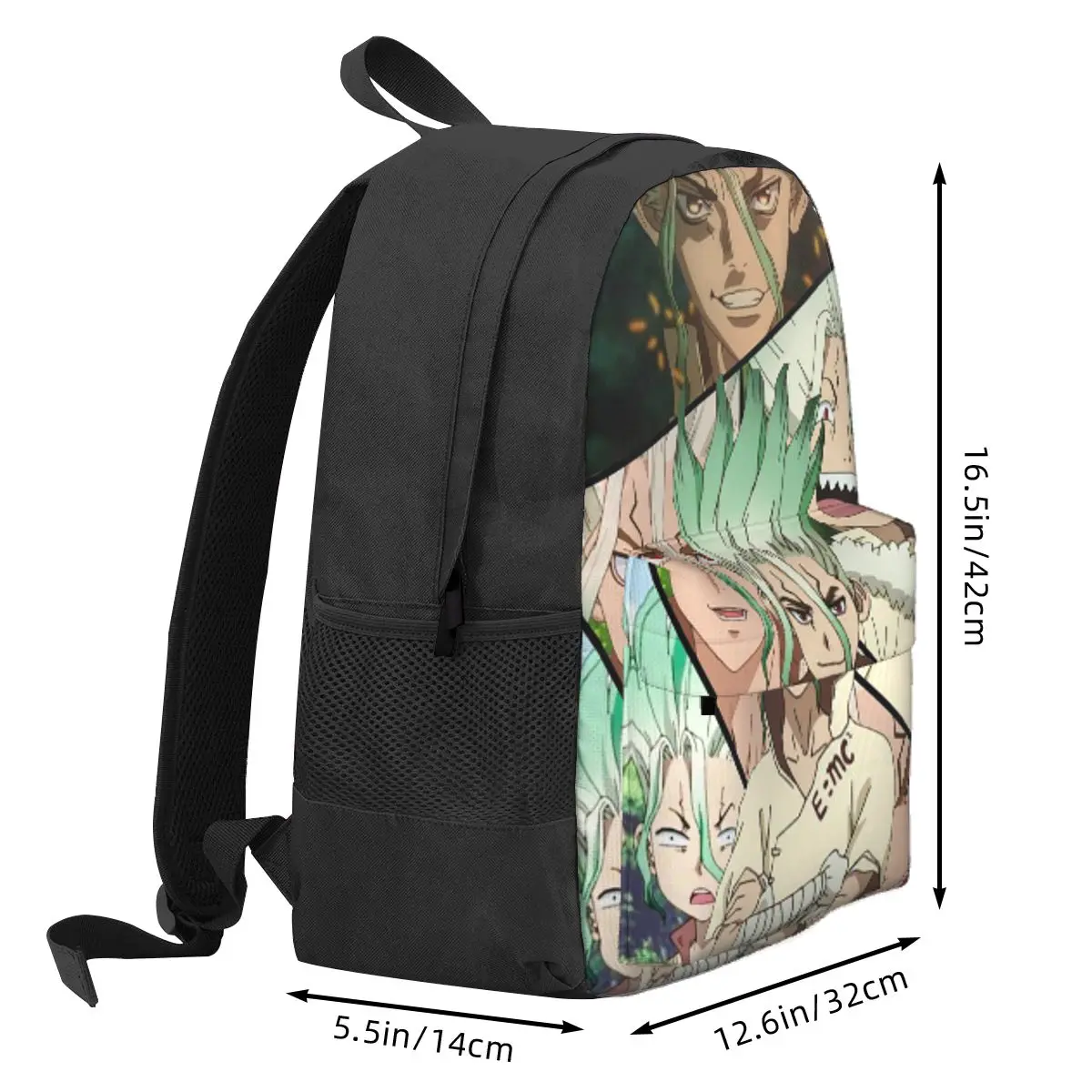 Senku Ishigami Dr Stone Apan Anime Backpack Daypack Large Capacity Boys Girls BookBag School Bag Shoulder Bags for Men Women
