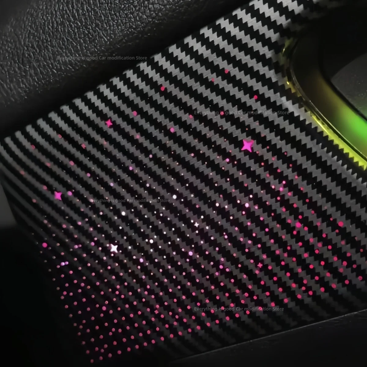 LED Ambient Light For Honda Accord 2014-2017 Car interior lighting Upgrade car accessories Carbon fiber pattern starry sky style