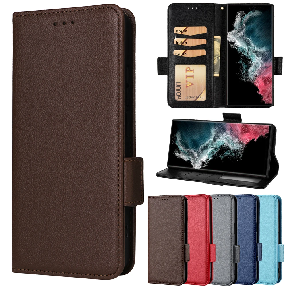 

Flip Case FOR Infinix Note 50 Pro Plus + X6856 50X X6857B 50s X6870 GT 30 Pro X6873 Case Minimalist Lychee Pattern Phone Cover
