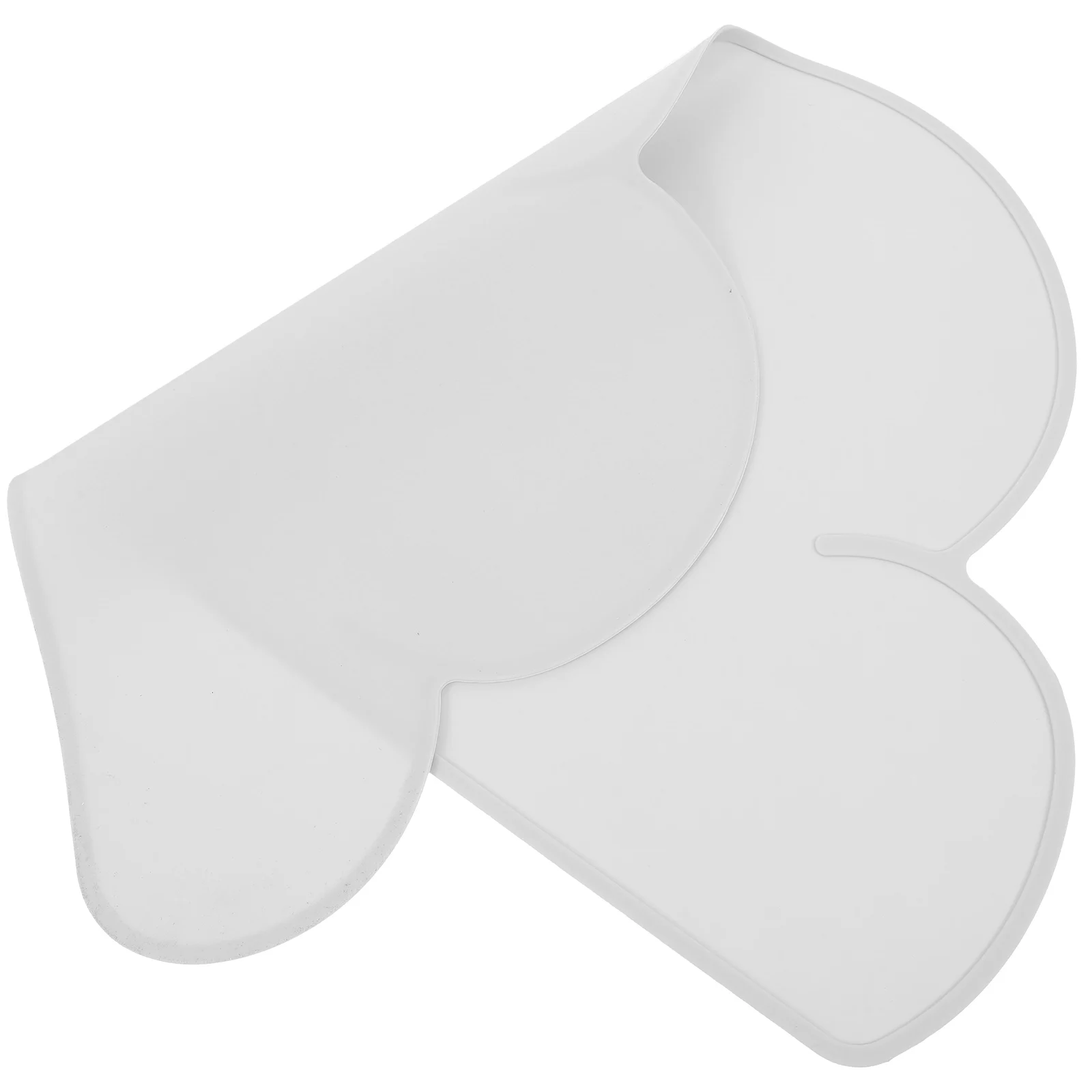 

Waterproof Anti-slip Dog Bowl Mat Cloud Shaped Silcone Food Placemat Reusable Pet Feeding Accessory Gray Color Cat Dog Toy