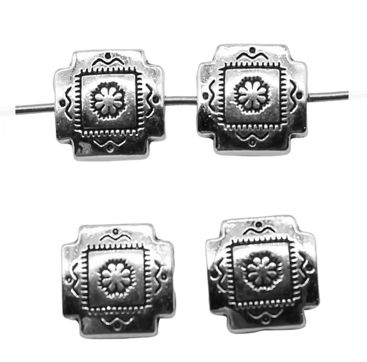 

20pcs 10mm, hole 1.2mm Vintage spacer beads for jewelry handmade Zinc alloy metal HW3015