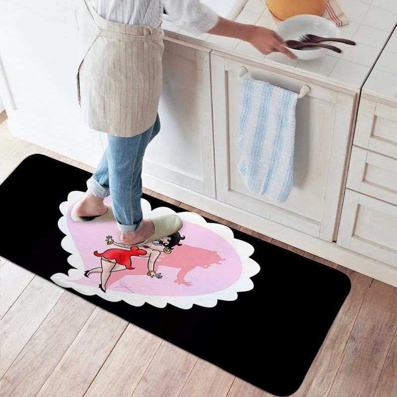 Custom Rug S-Bettys Kitchen Carpet for Bedroom Funny Doormat Entrance Door Room Floor Carpets Home Decorations Bathroom Mat