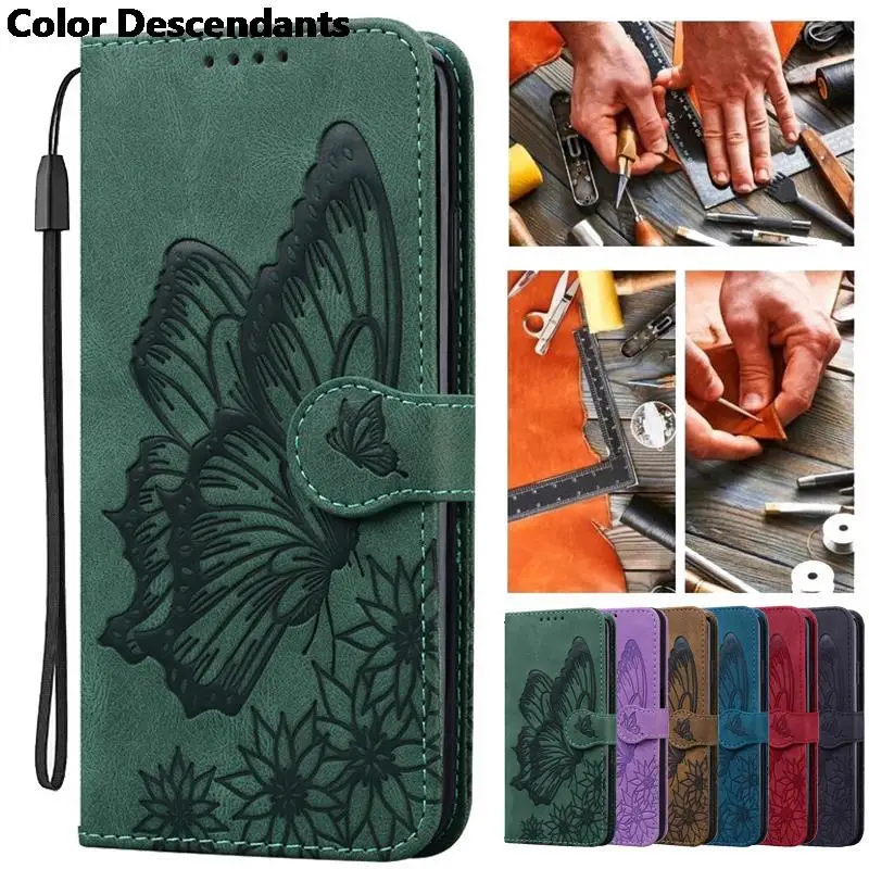 For Samsung Galaxy A32 4G Lite A325 SM-A325F Butterfly Leather Phone Case For Samsung A32 5G A326 Coque Wallet Bags Flip Cover