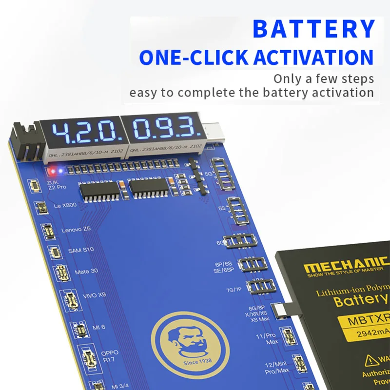 Meccanico BA27 BA33 scheda di Test di attivazione della batteria per telefono 5-13PM circuito di attivazione con un clic Tester di ricarica rapida