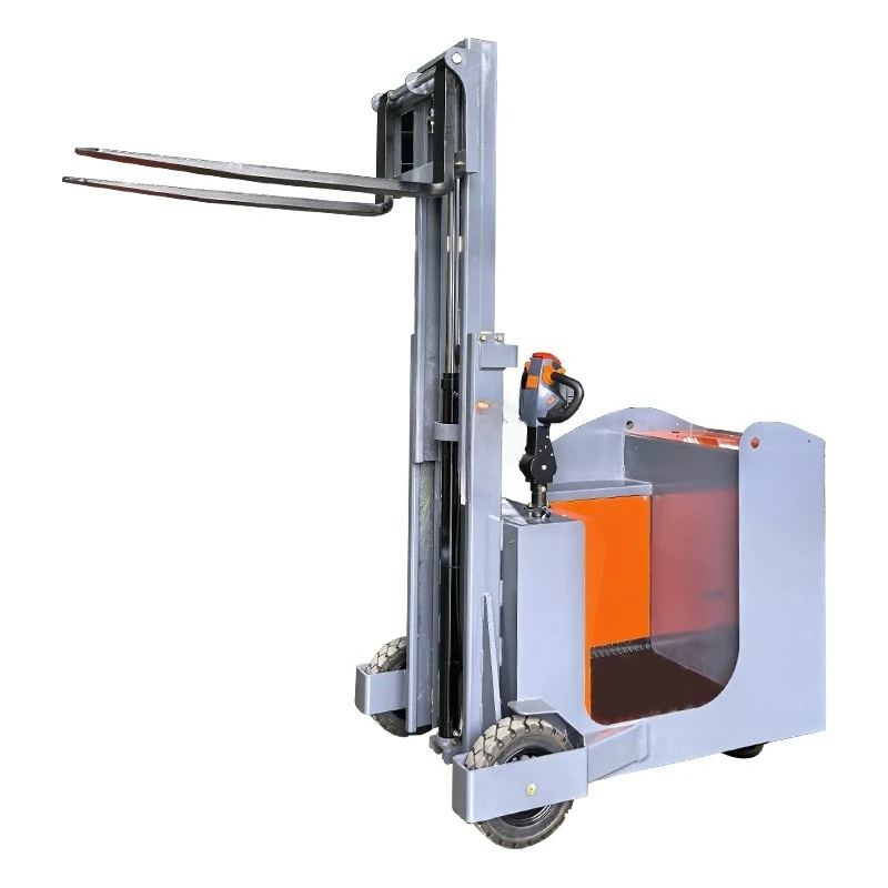 Counterweight heightened chassis all-electric stacker 1 ton electronic power steering forklift