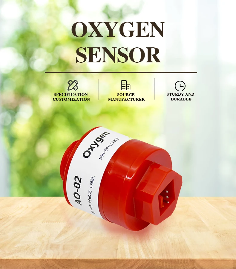 2 uds Sensor de calidad del aire tecnología urbana Sensor de Gas Ao2 oxigeno O2 Sensor Ptb 18,10 para detección de Gas