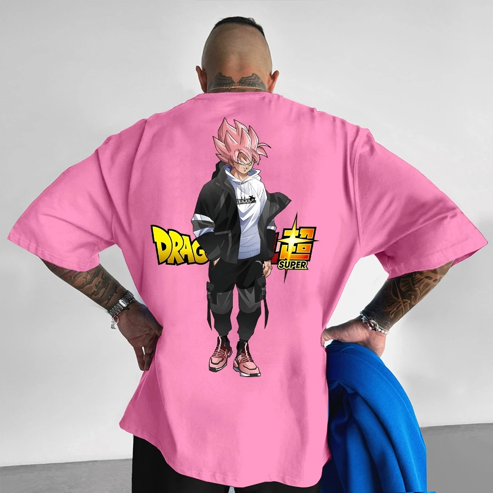 Koszulki One Piece Luffy z nadrukiem, bawełniane, z krótkim rękawem, luźny krój amerykański, męskie i damskie, letnie, oddychające, sportowe, z okrągłym dekoltem.