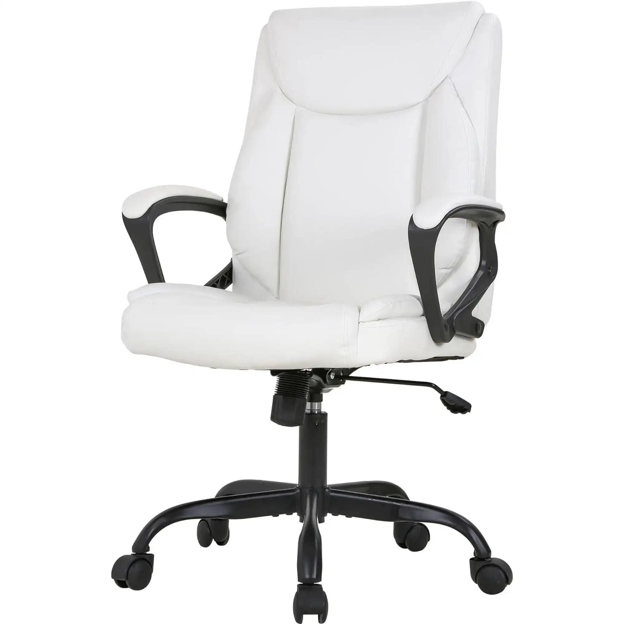 

July005 AJUNION Executive Leather Chair Office Chair Ergonomic Chair with High Back Support and Swivel Base for Comfortable Seat