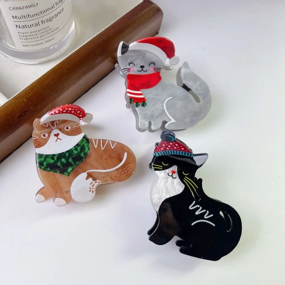 ファッション猫猫毛爪漫画ミッドサイズ動物サメクリップポニーテールホルダー韓国スタイルアクリル動物ヘアクリップ女性/女の子