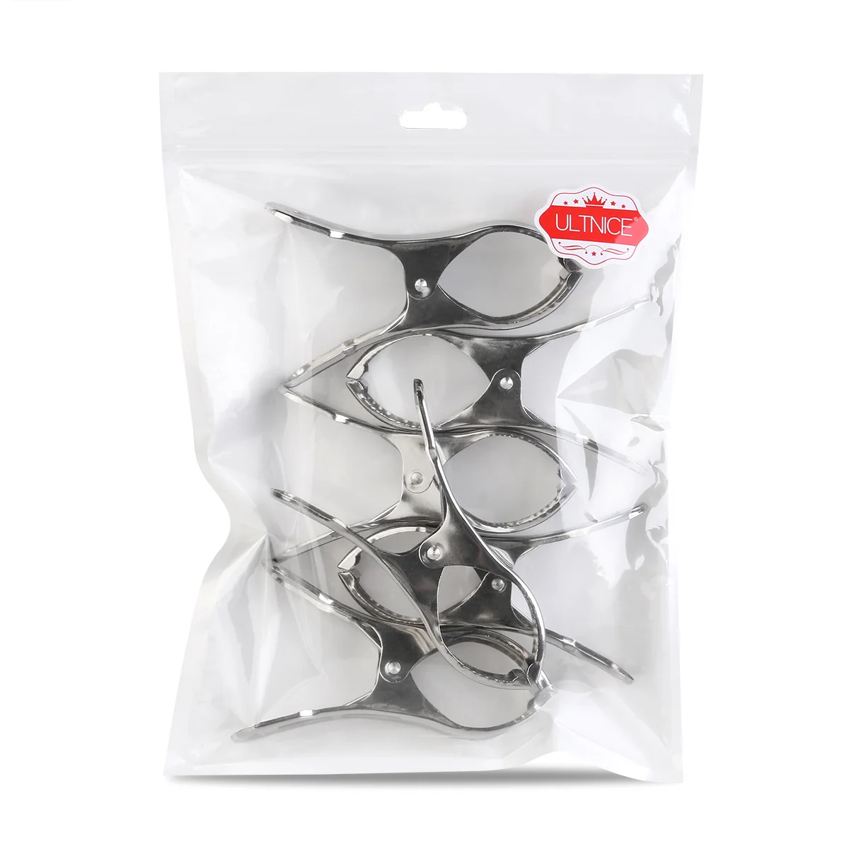 ULTNICE Big Size Stainless Steel Large Beach Towel Clips Plastic Clothespins Clothes Pegs Pins Hangers Clamp