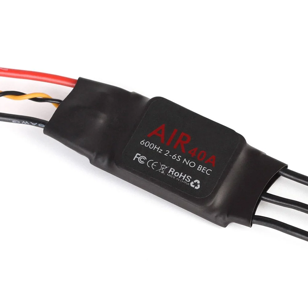 T-MOTOR ESC Air 40A (2-6S 600HZ NO BEC) Brushless Motor Electronic Speed Controller for Multicopter