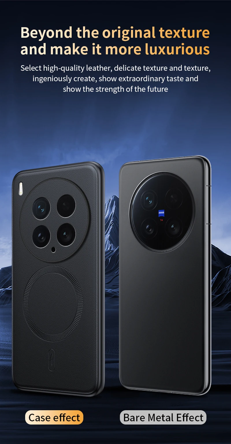 Für VIVO X200 Ultra Hülle Magnetische Leder-Schutzhülle Für VIVO X200 Ultra Anti-Fingerabdruck Rutschfest PC+TPU – Detail 11