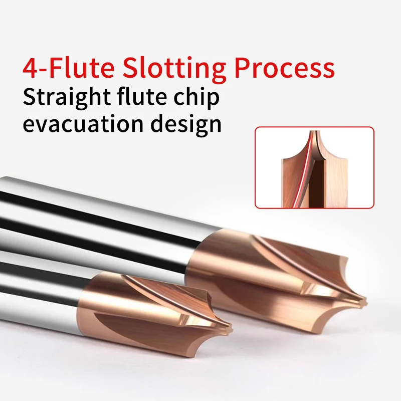 Chowmaster HRC55 4-Flute Internal R Chamfer Milling Cutter Tungsten Stee Coating Circular Arc Endmill for CNC Machining Center