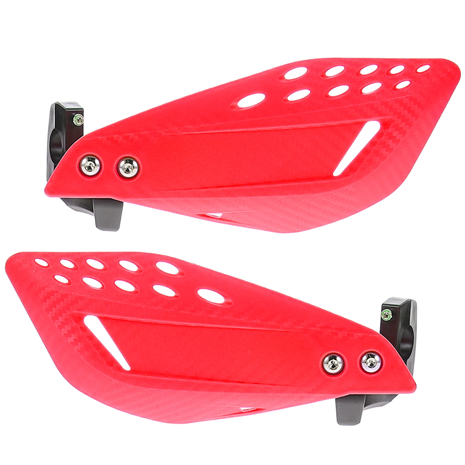 

Dirt Bike Guards Handlebar Guard Red Handguards Universal Motorcycle Handguards for All Weathers Offroad Adventure Safety Brake