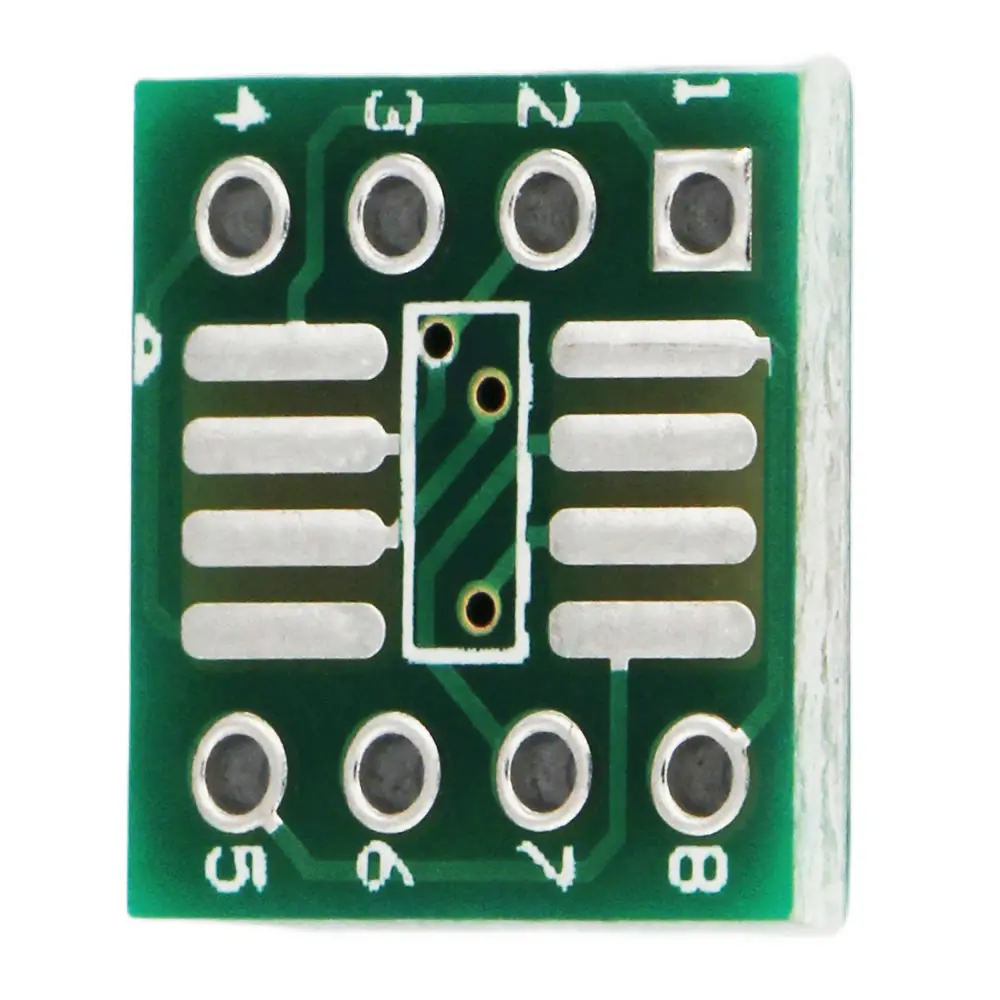 10 pz SOP8 SSOP8 a DIP8 MSOP/SOIC/TSSOP IC SOP8/TSSOP8/SOIC8/SSOP8 adattatore presa PCB 0.65mm 1.27mm per circuito stampato