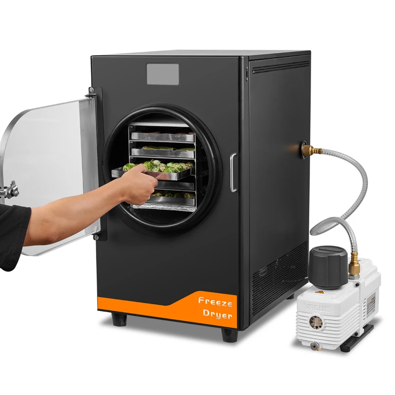 OEM High Quality 6kg Capacity Medium Size Home Use Vacuum Freeze Dryer Machine