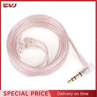 CVJ Mixed Upgrade Cable Pink 5N OFC Oxygen-free Copper Upgrade Cable 2pin 0.78mm QDC Wire For KZ